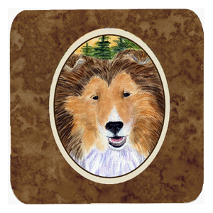 Sheltie Foam Coasters - Set 4