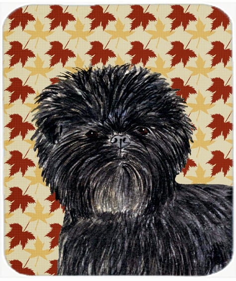 Affenpinscher Fall Leaves Portrait Mouse Pad, Hot Pad Or Trivet