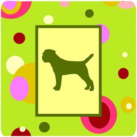 Border Terrier Foam Coasters - Set 4