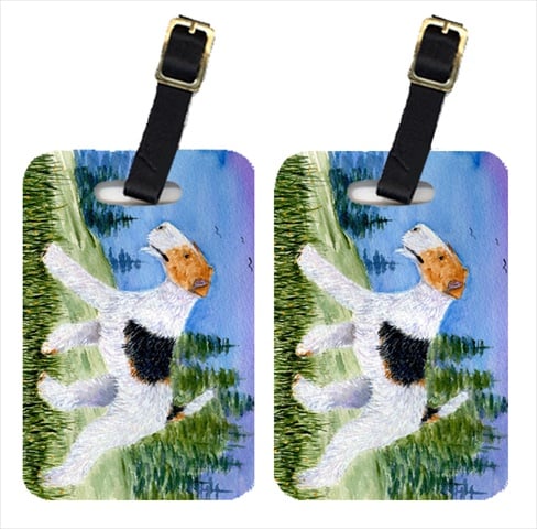 Fox Terrier Luggage Tags - Pair Of 2