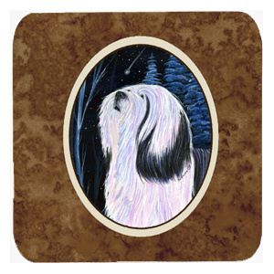 Tibetan Terrier Foam Coasters - Set 4