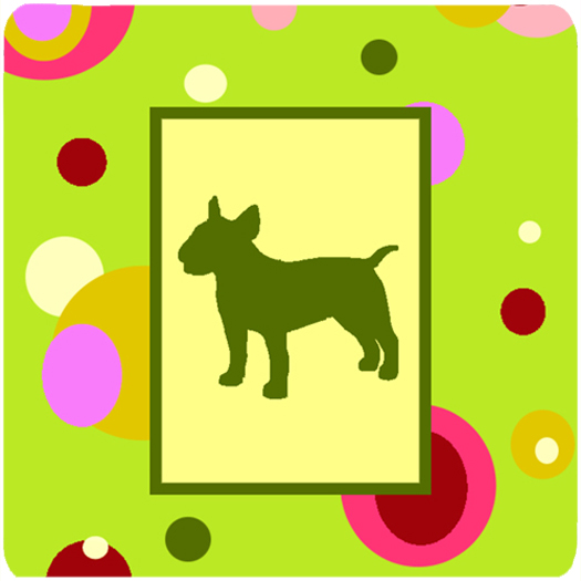 CK1018FC Bull Terrier Foam Coasters - Set 4
