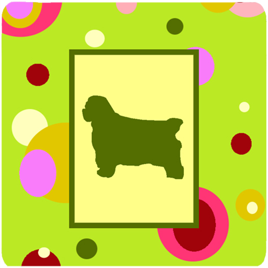 Clumber Spaniel Foam Coasters - Set 4
