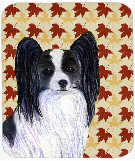 Papillon Fall Leaves Portrait Mouse Pad, Hot Pad Or Trivet