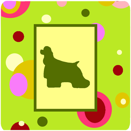 Cocker Spaniel Foam Coasters - Set 4