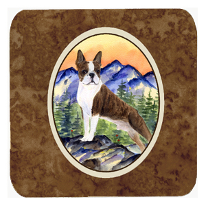 Boston Terrier Foam Coasters - Set 4