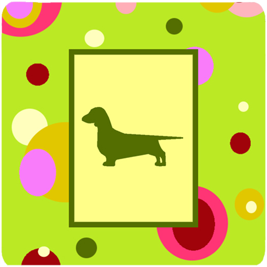 Dachshund Foam Coasters - Set 4