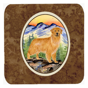 Golden Retriever Foam Coasters - Set 4