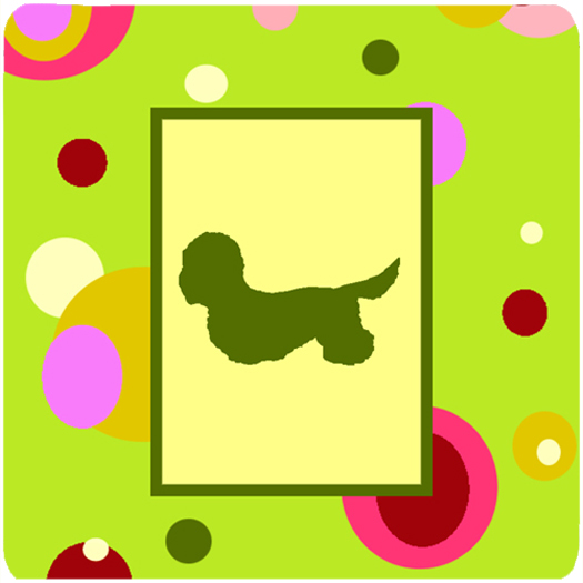 Dandie Dinmont Terrier Foam Coasters - Set 4