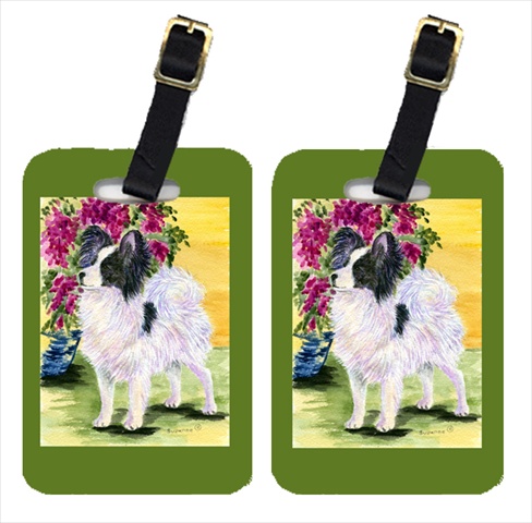 Papillon Luggage Tags - Pair Of 2