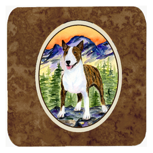 Bull Terrier Foam Coasters - Set 4