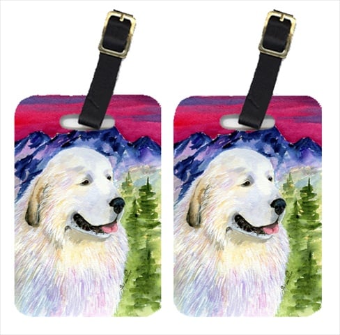 Great Pyrenees Luggage Tags - Pair Of 2