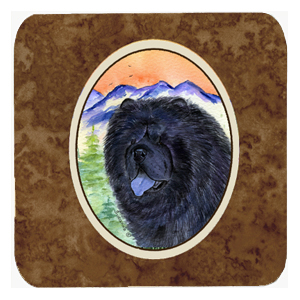 Chow Chow Foam Coasters - Set 4