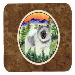 Keeshond Foam Coasters - Set 4