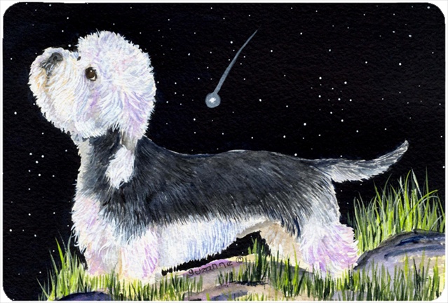 Starry Night Dandie Dinmont Terrier Mouse Pad, Hot Pad Or Trivet
