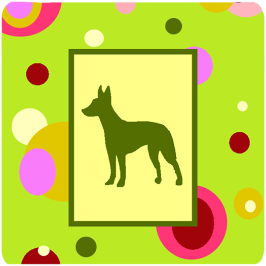 CK1045FC Manchester Terrier Foam Coasters - Set 4