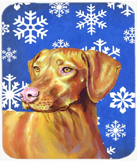 Vizsla Winter Snowflakes Holiday Mouse Pad, Hot Pad Or Trivet