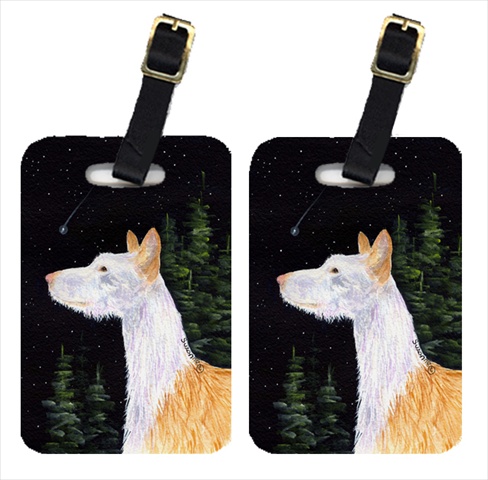 Starry Night Ibizan Hound Luggage Tags