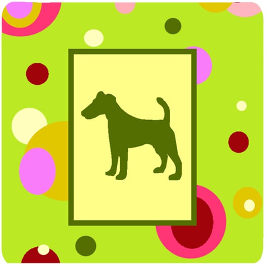 CK1058FC Fox Terrier Foam Coasters - Set 4