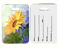 Flower - Sunflower Luggage Tags - Pair Of 2