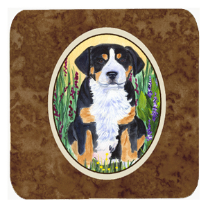 Greater Swiss Mountain Dog Foam Coasters - Set 4