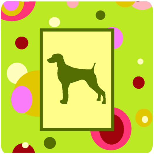 Weimaraner Foam Coasters - Set 4