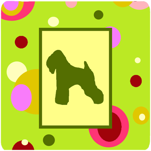 Wheaten Terrier Soft Coated Foam Coasters - Set 4