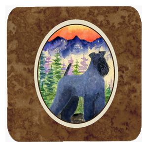 Kerry Blue Terrier Foam Coasters - Set 4