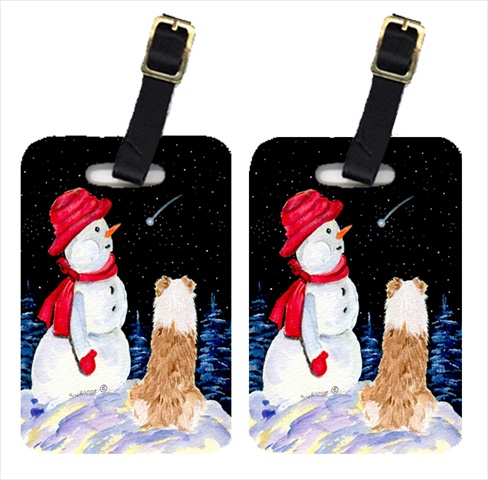 Australian Shepherd Luggage Tags - Pair Of 2
