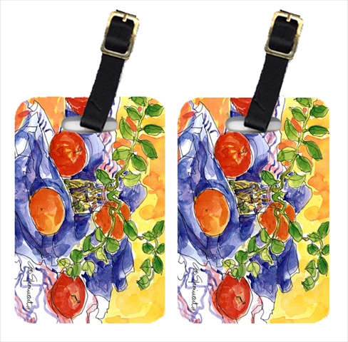 Picture of Carolines Treasures 6047BT Apples Luggage Tags - Pair Of 2