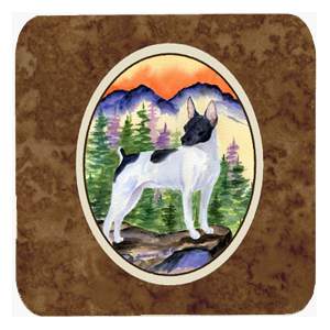 Rat Terrier Foam Coasters - Set 4