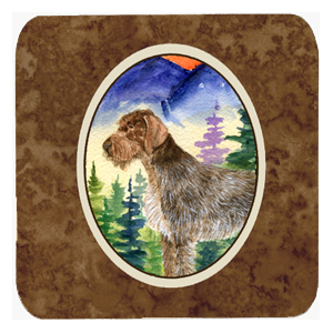 German Wirehaired Pointer Foam Coasters - Set 4