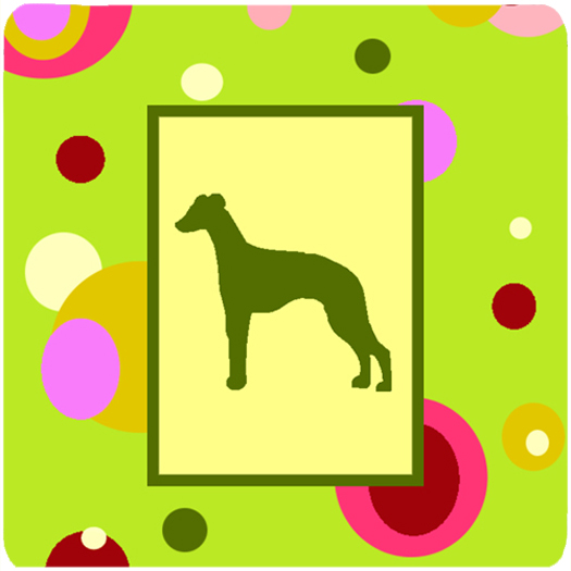 Whippet Foam Coasters - Set 4