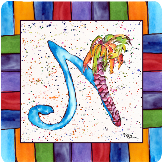 Picture of Carolines Treasures 8437-NFC Beach And Seafood Foam Coasters - Set 4