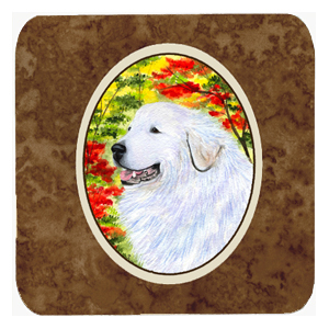 Great Pyrenees Foam Coasters - Set Of 4
