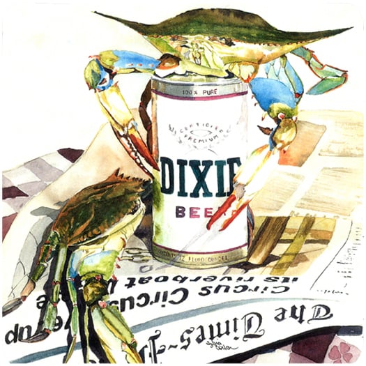Picture of Carolines Treasures 1015FC Dixie Beer Foam Coasters - Set Of 4