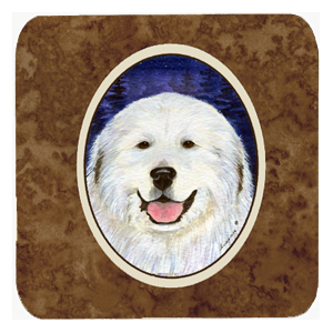 Great Pyrenees Foam Coasters - Set Of 4