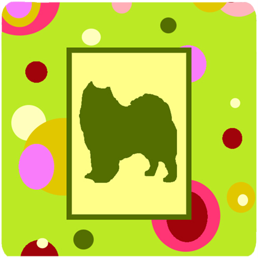 Samoyed Foam Coasters - Set Of 4
