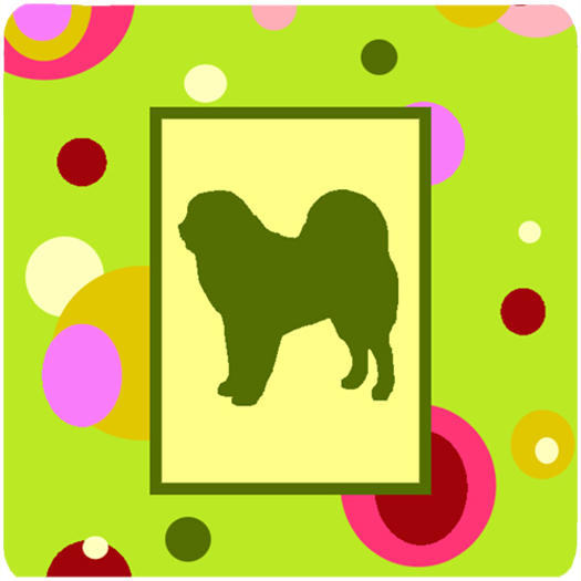 Tibetan Mastiff Foam Coasters - Set Of 4