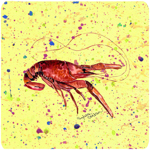 Picture of Carolines Treasures 8451FC Crawfish Foam Coasters - Set Of 4