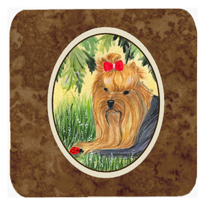 Yorkie Foam Coasters - Set Of 4