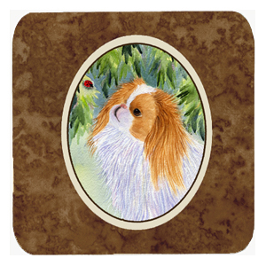 Japanese Chin Foam Coasters - Set Of 4