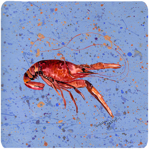 Picture of Carolines Treasures 8458FC Crawfish Foam Coasters - Set Of 4