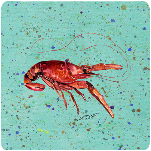 Picture of Carolines Treasures 8461FC Crawfish Foam Coasters - Set Of 4