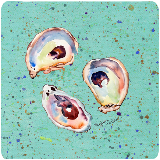 Picture of Carolines Treasures 8463FC Oyster Foam Coasters - Set Of 4