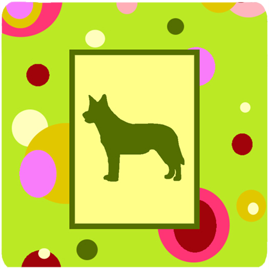 Australian Cattle Dog Foam Coasters - Set Of 4