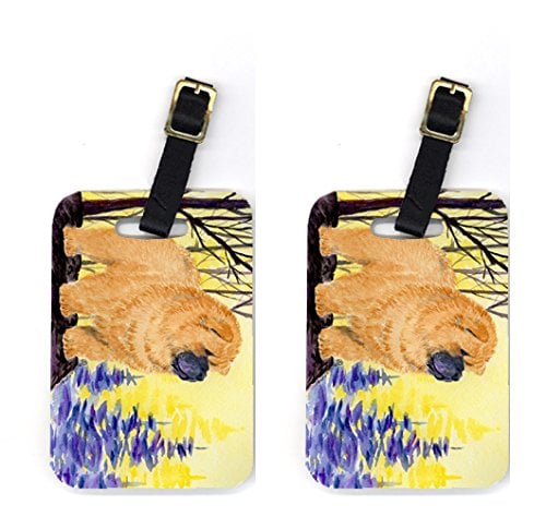 Chow Chow Luggage Tag - Pair 2- 4 x 2.75 In.