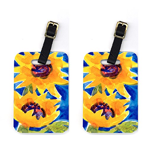 Picture of Carolines Treasures 6012BT Flower - Sunflower Luggage Tag - Pair 2&#44; 4 x 2.75 In.