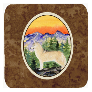 Siberian Husky Foam Coasters - Set Of 4