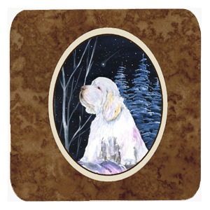 Clumber Spaniel Foam Coasters - Set Of 4